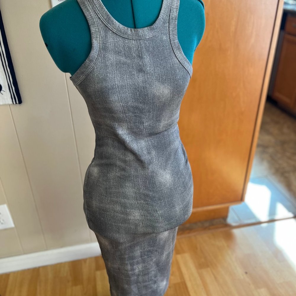 Mid length tank top dress